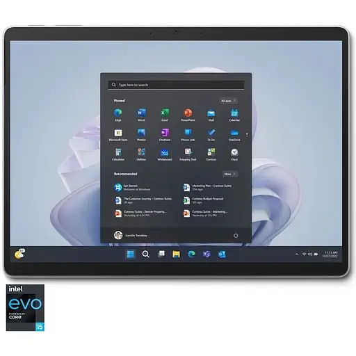 Ноутбук Microsoft Surface Pro 9 з процесором Intel® Core™ i5-1235U 4.40 GHz, 13", 8GB, 256GB SSD, Intel® UHD графікою, Windows 11 Home, Platinum