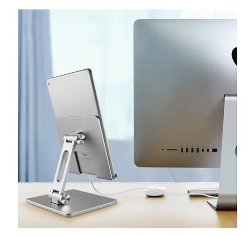 Подставка-держатель для iPad или планшета OfficePro LS-720 Alloy Aluminum Grey - фото 4