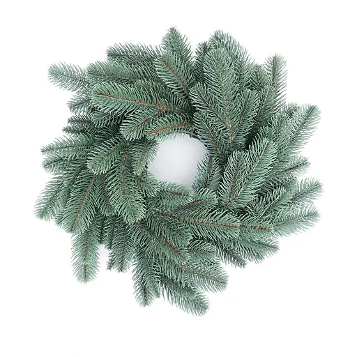 Вінок хвойний різдвяний Hvoya Lux литий блакитний 50 см