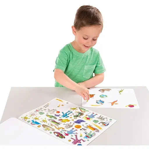 Набор наклеек Melissa & Doug 500 шт. голубой (MD4246)     - фото 5
