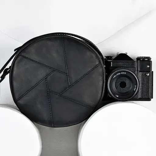 Жіноча шкіряна сумка Бон-Бон чорна Crazy Horse - фото 6