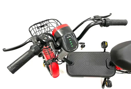 Электроскутер Двухместный Crosser Mini +Pas-система Красный - фото 5