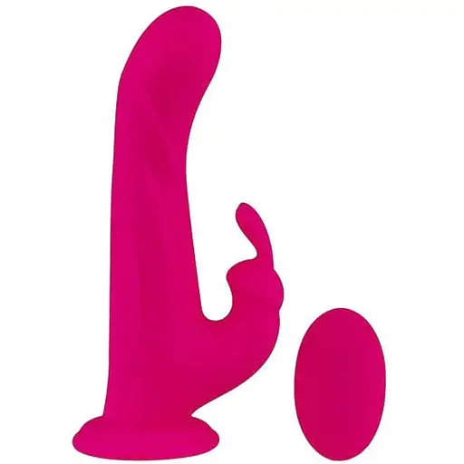 Вібратор-кролик FeelzToys Whirl-Pulse 20 см рожевий