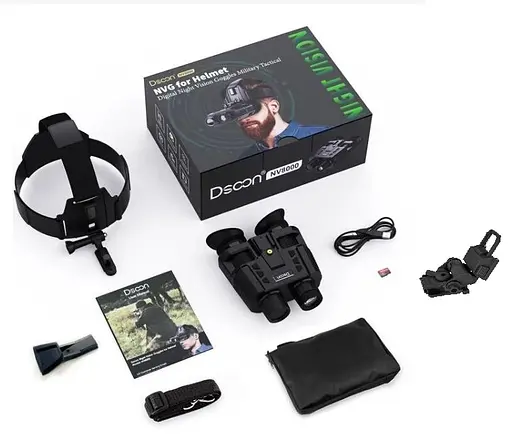 Бинокулярный прибор ночного видения Dsoon NV8000 (до 400м в темноте) + крепление Wilcox L4G24 (металлическое) - фото 9