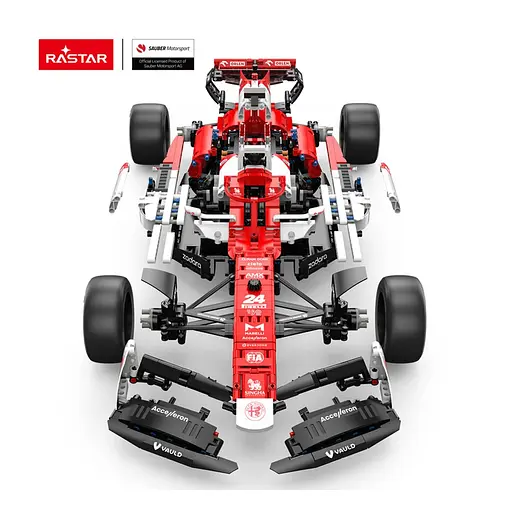 Машинка RASTAR Alfa Romeo F1 C42 Блоки 2261 шт. R/C 1:8 червоний 94400 - фото 4