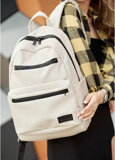 Женский рюкзак Sambag ZARD LRT серый 46 х 28 х 13 см (25058030) - фото 4