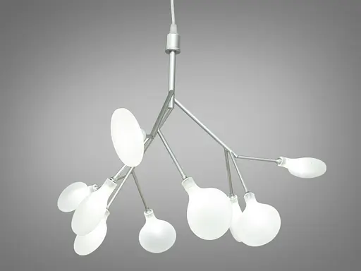 Уникальная, инновационная, гармоничная люстра-подвес "Светлячок", 9 ламп, ко. - фото 1