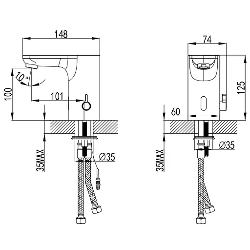 Змішувач для раковини Corso ORTA EE-8A116C - фото 6
