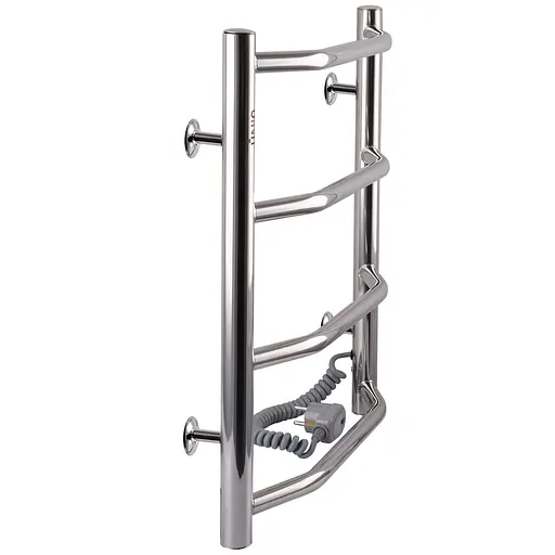 Електрична рушникосушка Unio LT EU 500-400-4 Драбинка Трапеція, Хром, Праве, Електронний - фото 3