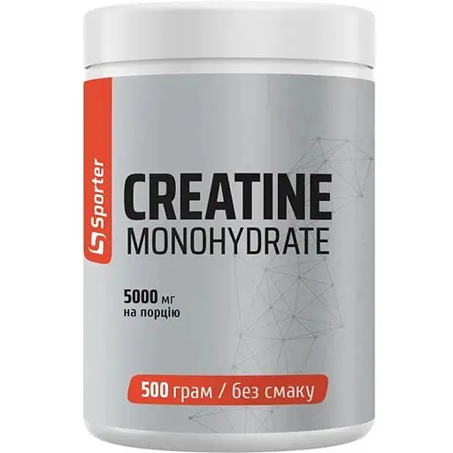 Креатин Sporter Creatine Monohydrate, 500 грамм - фото 1