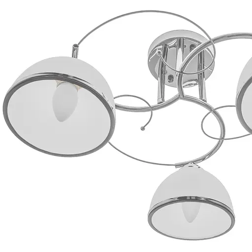 Люстра стельова Brille в зал E27 60W CH (LK-600C/3) - фото 2