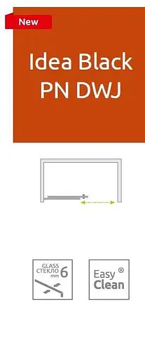 Шторка для ванны Radaway Idea Black PN DWJ 140 10003140-54-01L левая - фото 2