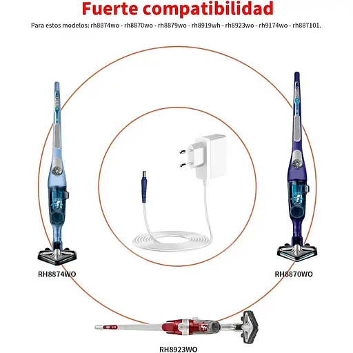 Зарядное устройство для пылесоса MEROM 36V Замена RS-RH5275 для Rowenta Air Force Extreme RH887101 - фото 3