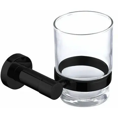 Склянка з утримувачем Omnires Modern Project black matt MP60320BL чорний матовий - фото 1