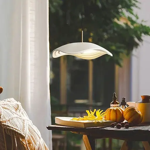 Подвесной светильник-цветок в серо-белом корпусе Ø 60х10 см | Line F | Ст. SGA31-680 Grey+White - фото 1