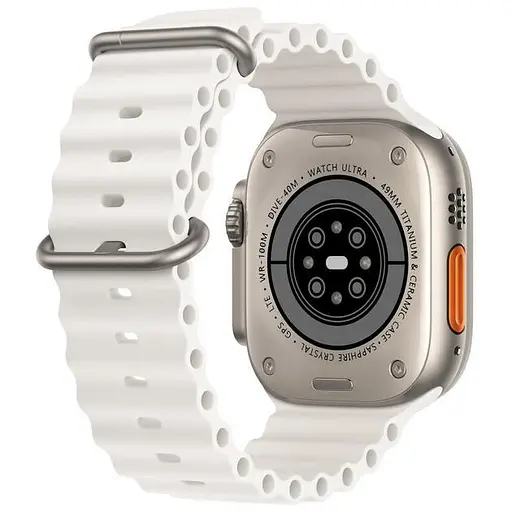 Смарт-годинник Smart Watch HK10 Ultra 3 49 мм з AMOLED Full HD екраном і з 2 додатковими ремінцями в комплекті Білий - фото 2