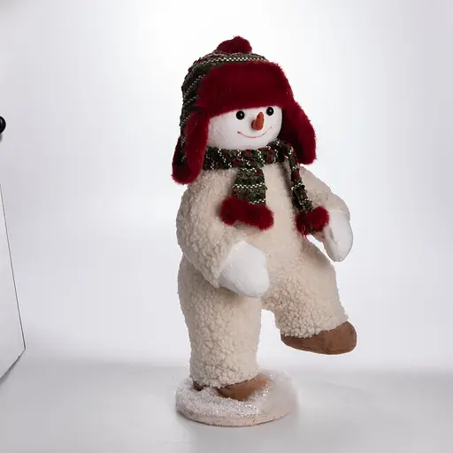 Новорічна фігурка Сніговик 21×21×45 см Yiwu CR-4-11 - фото 2
