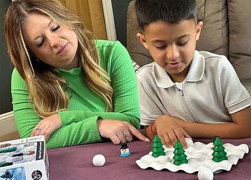 Настольная игра Smart Снежные задачки (Snow Problem) + QR-код на укр. правила (SG095) - фото 4