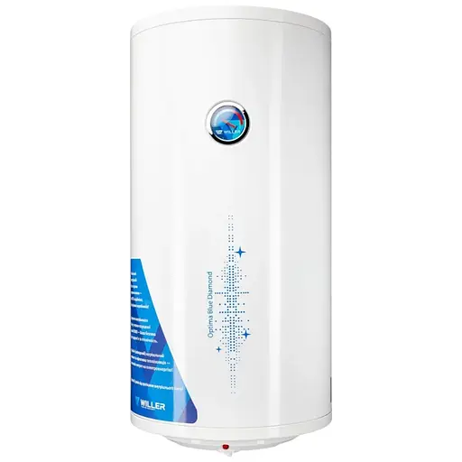 Водонагреватель Willer Optima, 2 кВт, сухой ТЭН, 80 л, цилиндрический, вертикальный, белый (EV80DR) - фото 1