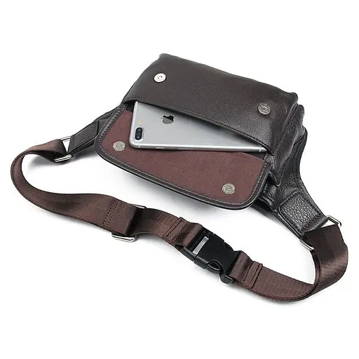 Поясна сумка John McDee з натуральної шкіри 24.5х14х6 см sum0028160 - фото 6