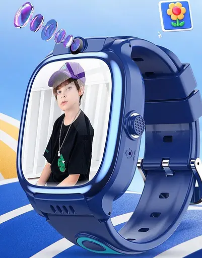 Дитячий смарт годинник Y88 з SIM-картою прослуховуванням GPS трекером камерою та відеодзвінком синій - фото 6