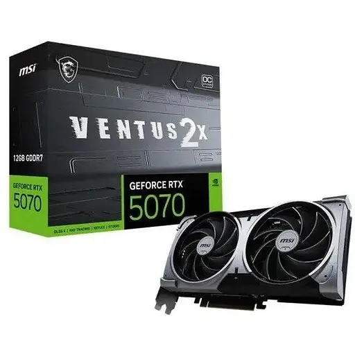 Відеокарта MSI GeForce RTX 5070 Ventus 2X OC 12GB - фото 1