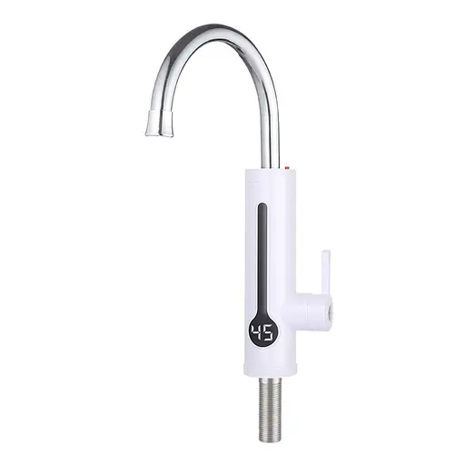 Проточный водонагреватель для кухни поворотный излив термопредохранитель датчик температуры 3,3 кВт белый Wezer SDR-A8TR - фото 1