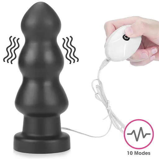 Анальна пробка LoveToy King Sized Vibrating Anal Rigger 20 см (чорний) - фото 10