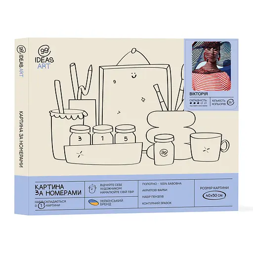 Набор для росписи по номерам "Виктория" 40*50 см - фото 2