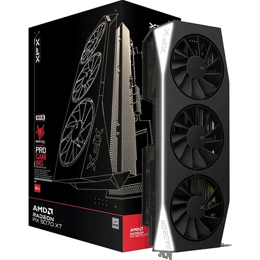 Видеокарта XFX Mercury AMD Radeon RX 9070XT Gaming Edition (RX-97TMERCB9) UA [130492]
