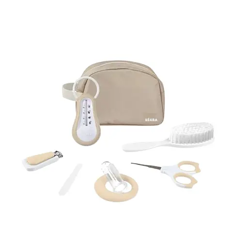 Косметичка Beaba с туалетными принадлежностями 7 предметов бежевый (920426)