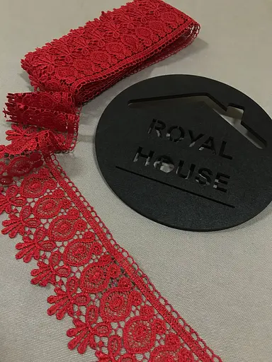 Мереживо Арфа червоне - фото 2