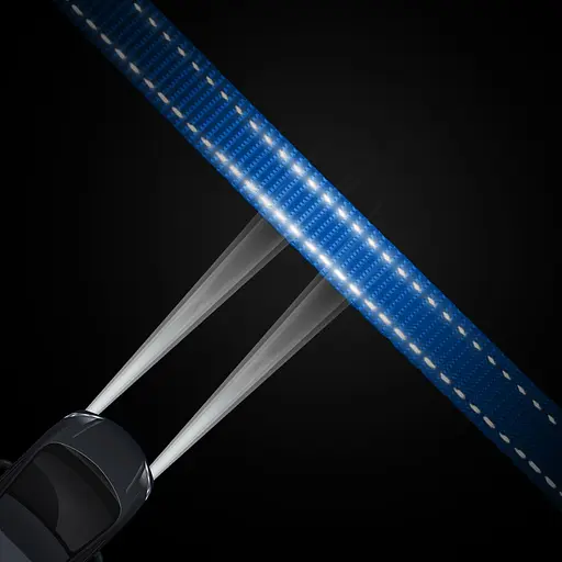 Повідець-спарка для собак рефлекторний Barksi Active (ширина 16 мм, довжина 40 см) синій - фото 3