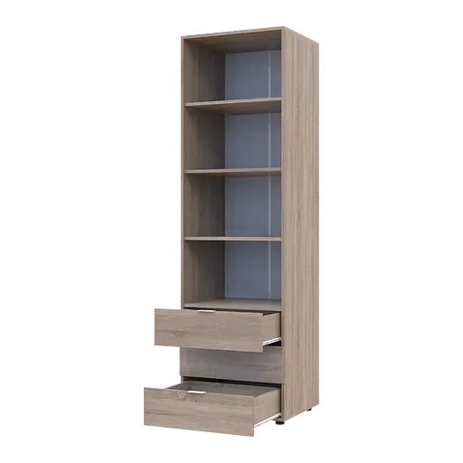 Пенал для одягу Doros Гелар Дуб сонома 3Ш 60х49.5х203.4 (41516131) - фото 3