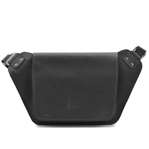 Кожаная мужская сумка на пояс TARWA 14х29х5 см sum0025948 - фото 11