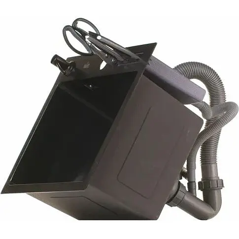 Чорна кухонна мийка Nett NВ-5245 45 см накладна з нержавійки - фото 5