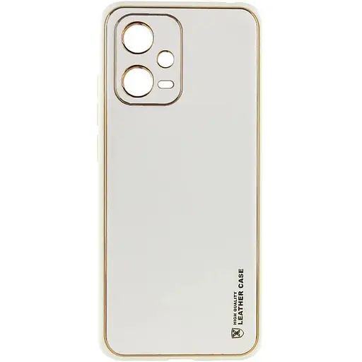 Шкіряний чохол Xshield для Xiaomi Poco X5 5G / Redmi Note 12 5G Білий / White