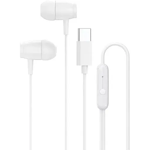 Наушники Canyon SEP-5 белый Type-C микрофон динамики 10 мм 1.2 м (CNS-CEP5W) - фото 1