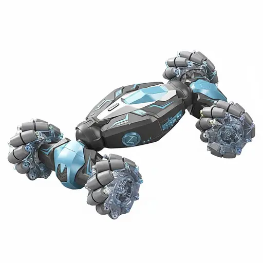 Радіокерована машина-трансформер YJ 097-1 A-02, на роликових колесах, масштаб 1:12, акумулятор 7.4V, пульт 2.4GHz, Синя