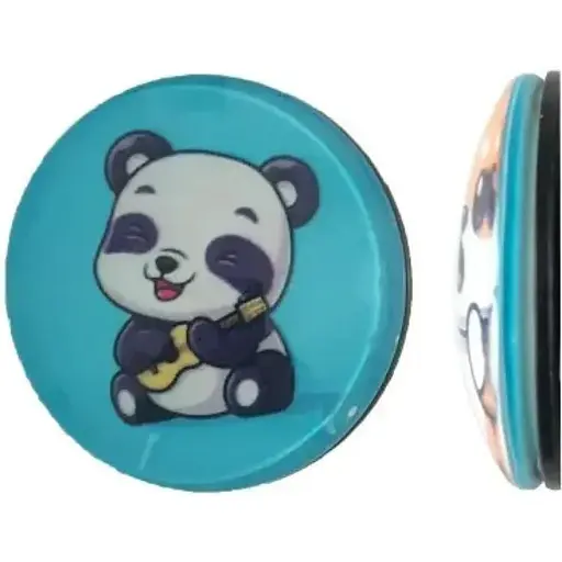 Тримач Поп Сокет New Glass (Скло) Baby Panda №28 - фото 1