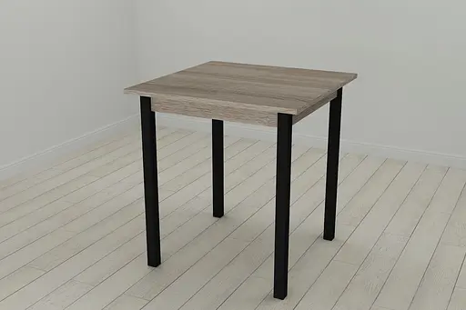 Стіл кухонний Ferrum-decor Дієго 75x90x90 Чорний ДСП Сонома Трюфель 16мм (FRD-106319) - фото 4