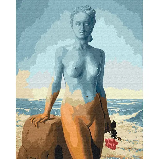 Картина за номерами Гарний корабель. Рене Магрітт Brushme 40x50 см різнокольорова 000221057