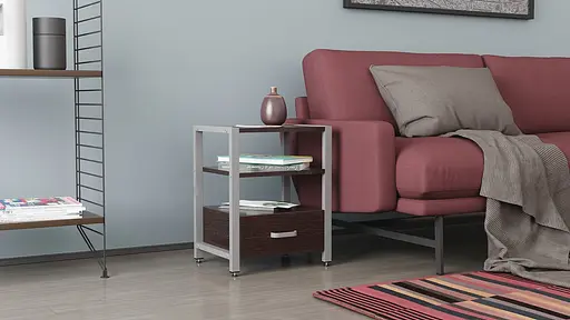 Тумба універсальна Ferrum-decor Вів'єн 1/1 50x41x40 сірий ДСП Венге 16мм (FRD-106184)