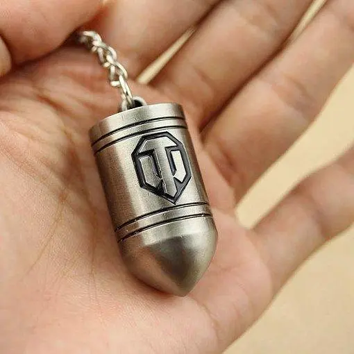 Брелок GeekLand Світ танків КУЛЯ World of Tanks срібло WoT 21.93 - фото 4