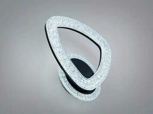 Світлодіодне бра Romin чорне 17 Вт з ланцюжком кругле - фото 3