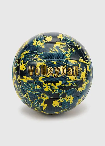 Волейбольный мяч с принтом MEIDA M500-14 мяч для игр и тренировок материал ТПУ 5 размер Желтый с золотом - фото 1