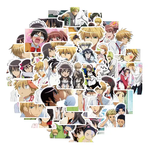 Стікерпак Президент студради - покоївка! Набір наклейок GeekLand Kaichou wa Maid-sama! 50 штук - фото 1