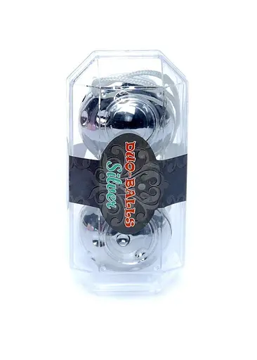 Вагінальні кульки Duo-Balls Silver, 21 см, сріблястий - фото 6