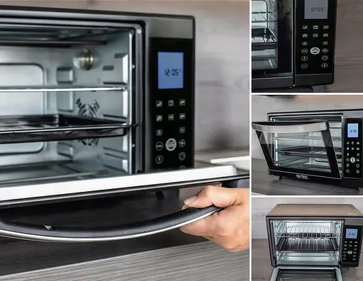 Духовка First FA-5043-2 30 л дисплей конвекция черная - фото 4