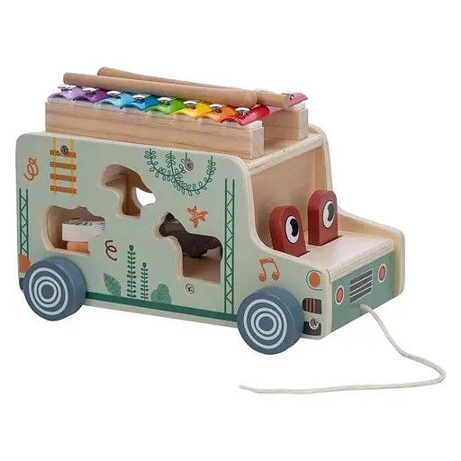 Дерев`яна вантажівка FreeON з ксилофоном, multicolour - фото 2